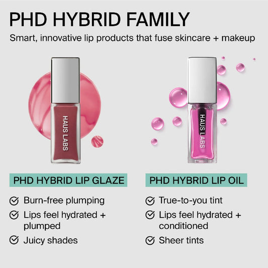 Haus Labs PHD Hybrid Lip Glaze 7ml | Non-Sticky Plumping Gloss