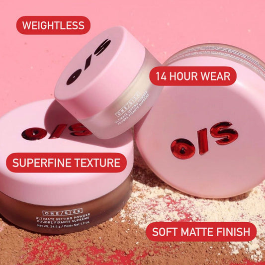 One Size Ultimate Blurring Powder setting | Soft Matte Finish Ultra Pink