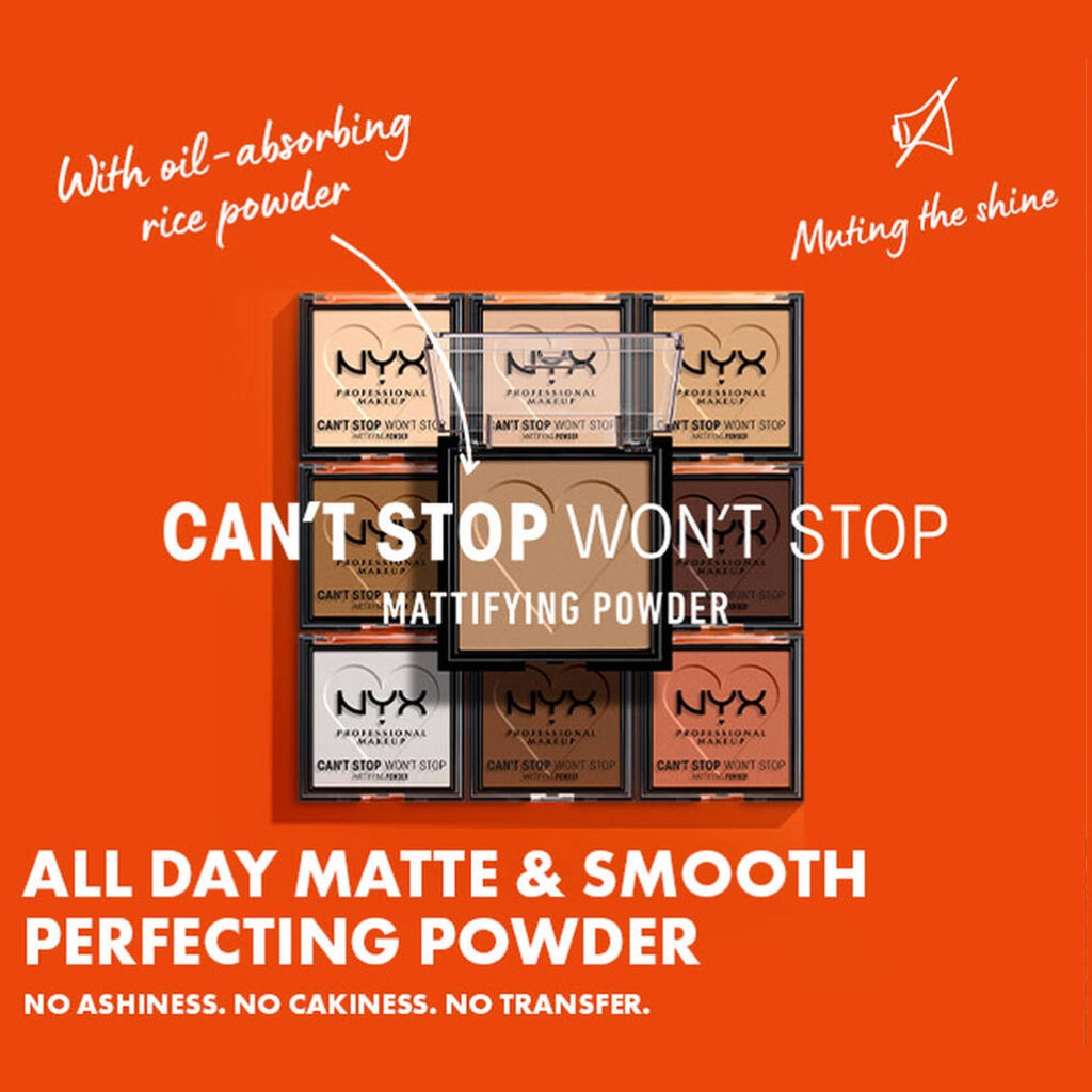 NYX Cant Stop Wont Stop Mattifying Pressed Powder 6g
