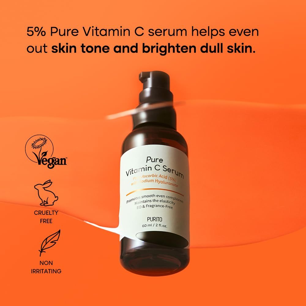 PURITO Pure Vitamin C Serum 60ml EXP 01.27 | 5% Ascorbic Acid
