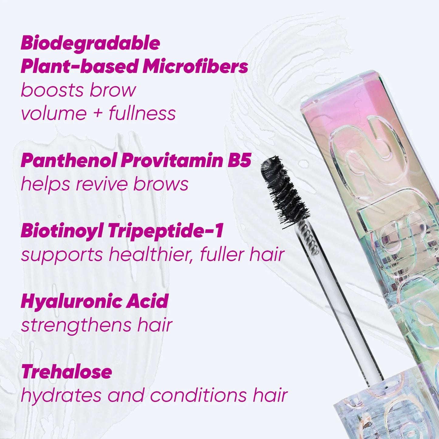 Kosas Air Brow Tinted & Clear Volumizing Treatment Brow Gel