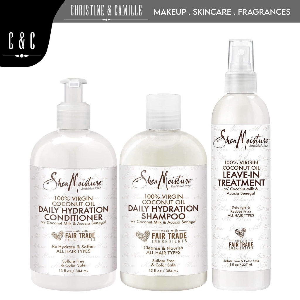 Shea Moisture Daily Hydration 100% Virgin Coconut Oil | Variations Posted | For All Hair Types