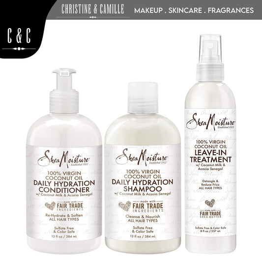 Shea Moisture Daily Hydration 100% Virgin Coconut Oil | Variations Posted | For All Hair Types