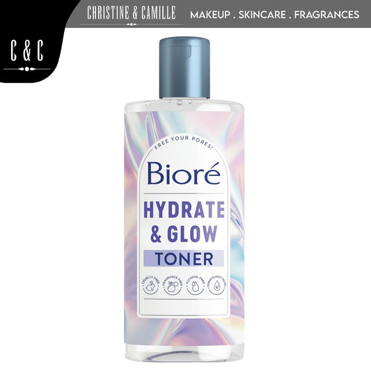 Biore Hydrate & Glow Toner 235ml | 2% Lactic Acid + Malic Acid