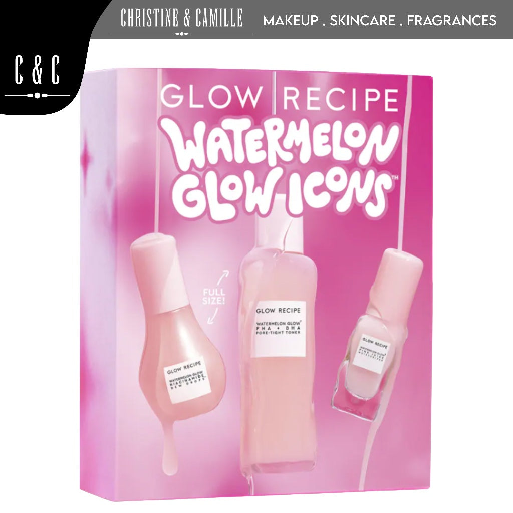 Glow Recipe Watermelon Glow Icons | 3-Pc Serum Toner Moisturizing Lotion