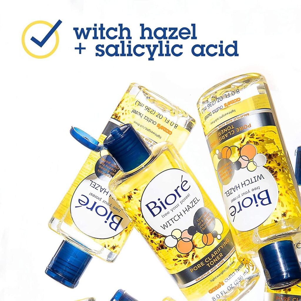 Biore Witch Hazel Pore Clarifying Toner 236ml | Salicylic Acid Acne Toner