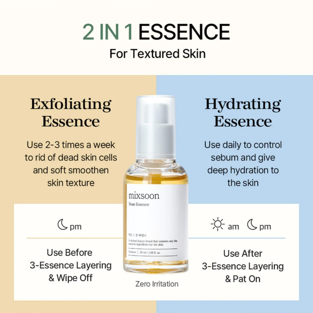 Mixsoon Bean Essence | 2-in-1 Essence for Textured Skin