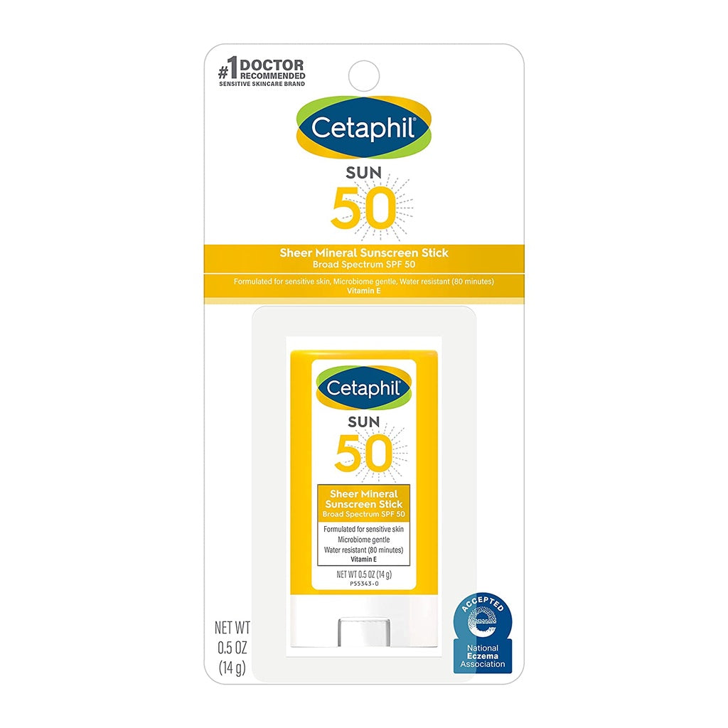 Cetaphil Sheer Mineral Sunscreen Stick SPF50 14g EXP 08.25 | Broad Spectrum SPF50