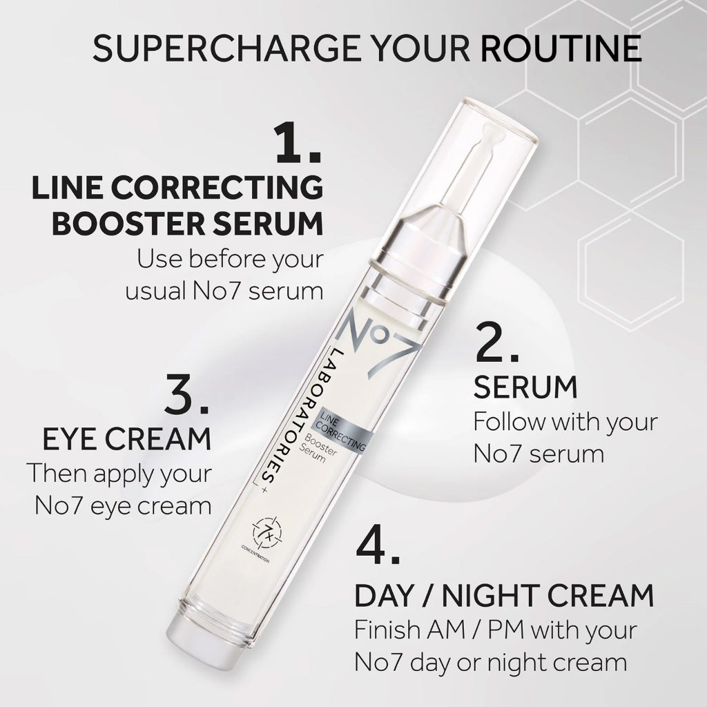 No7 Line Correcting Booster Serum 15ml | Reduces Deep Lines & Wrinkles