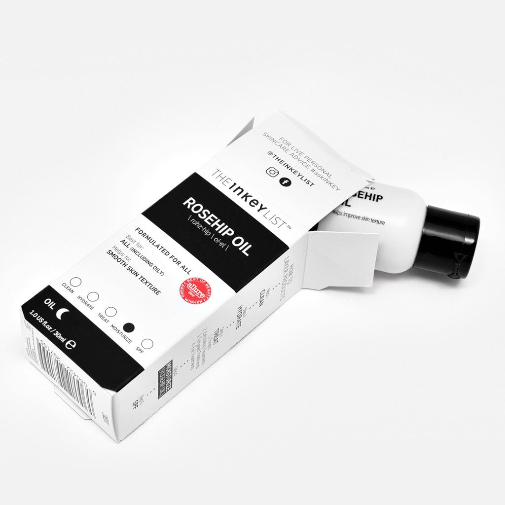 The Inkey List Rosehip Oil 30ml | Smooth Skin Texture