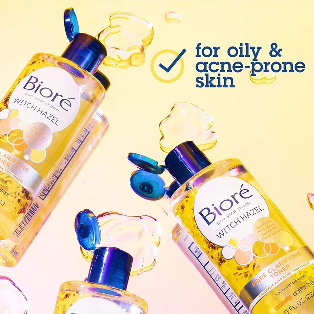 Biore Witch Hazel Pore Clarifying Toner 236ml | Salicylic Acid Acne Toner