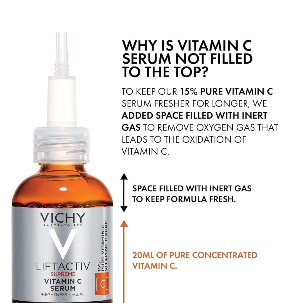 Vichy LiftActic Vitamin C Serum 30ml EXP 08.26  | 15% Pure Vitamin C + Brightening Skin Corrector