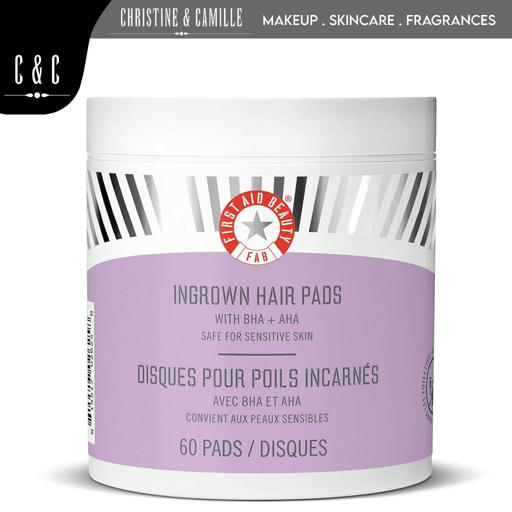 First Aid Beauty Ingrown Hair Pads 60 Pads | With BHA + AHA