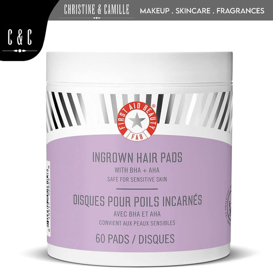 First Aid Beauty Ingrown Hair Pads 60 Pads | With BHA + AHA