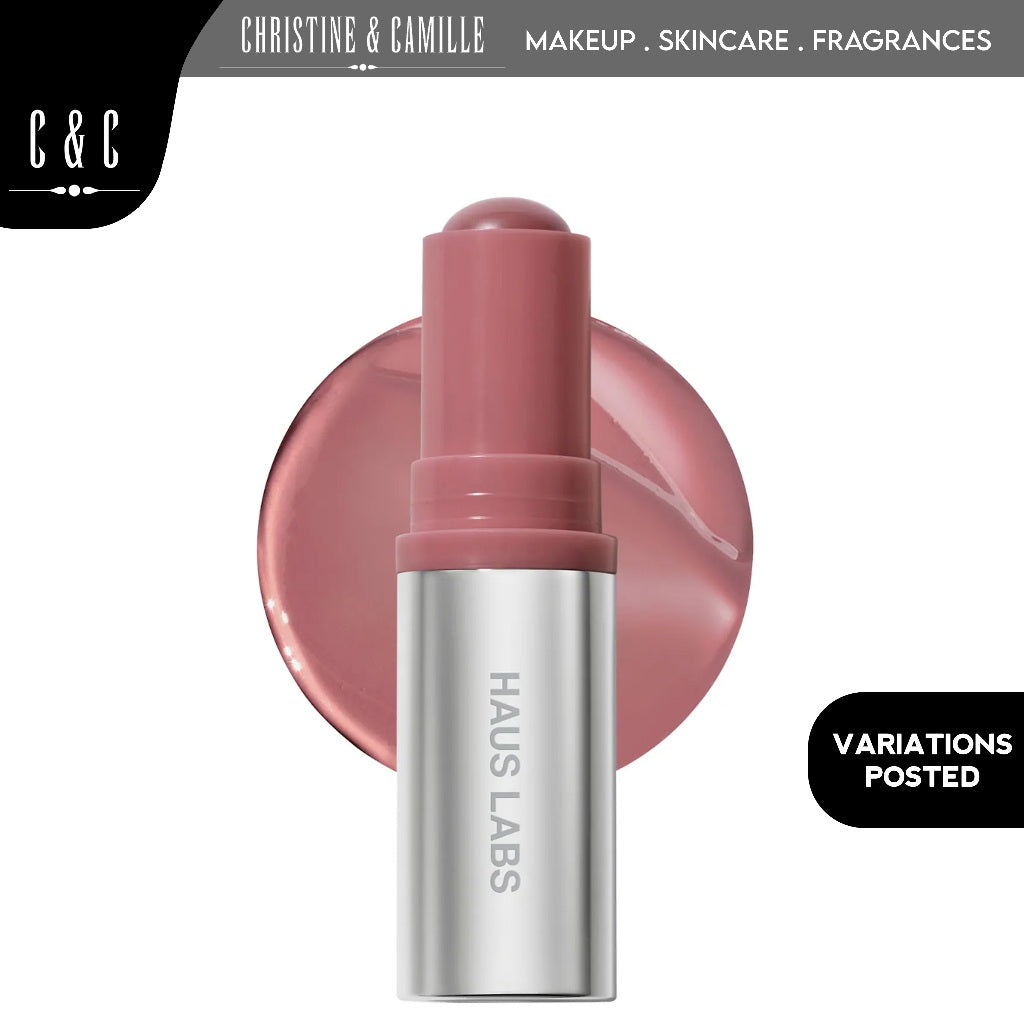 Haus Labs Color Fuse Glassy Blush Balm 5g | Lip + Cheek Blush Balm Stick