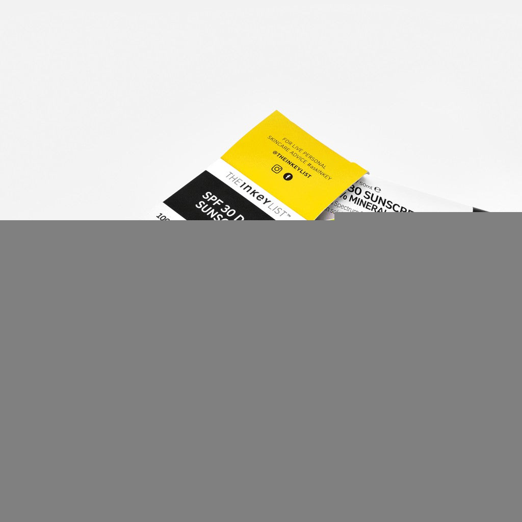 The Inkey List SPF 30 Daily Sunscreen 50ml | Broad Spectrum UVA & UVB | Best for All