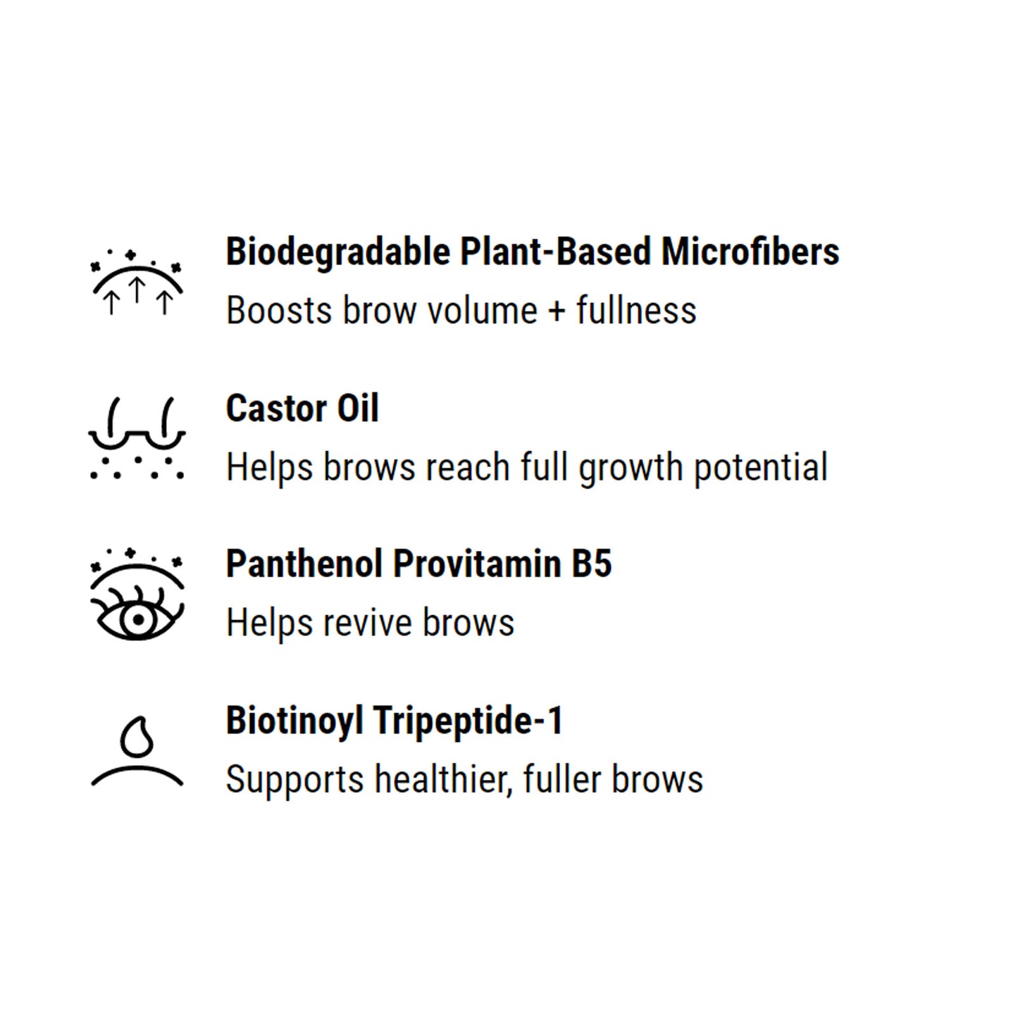 Kosas Air Brow Tinted & Clear Volumizing Treatment Brow Gel