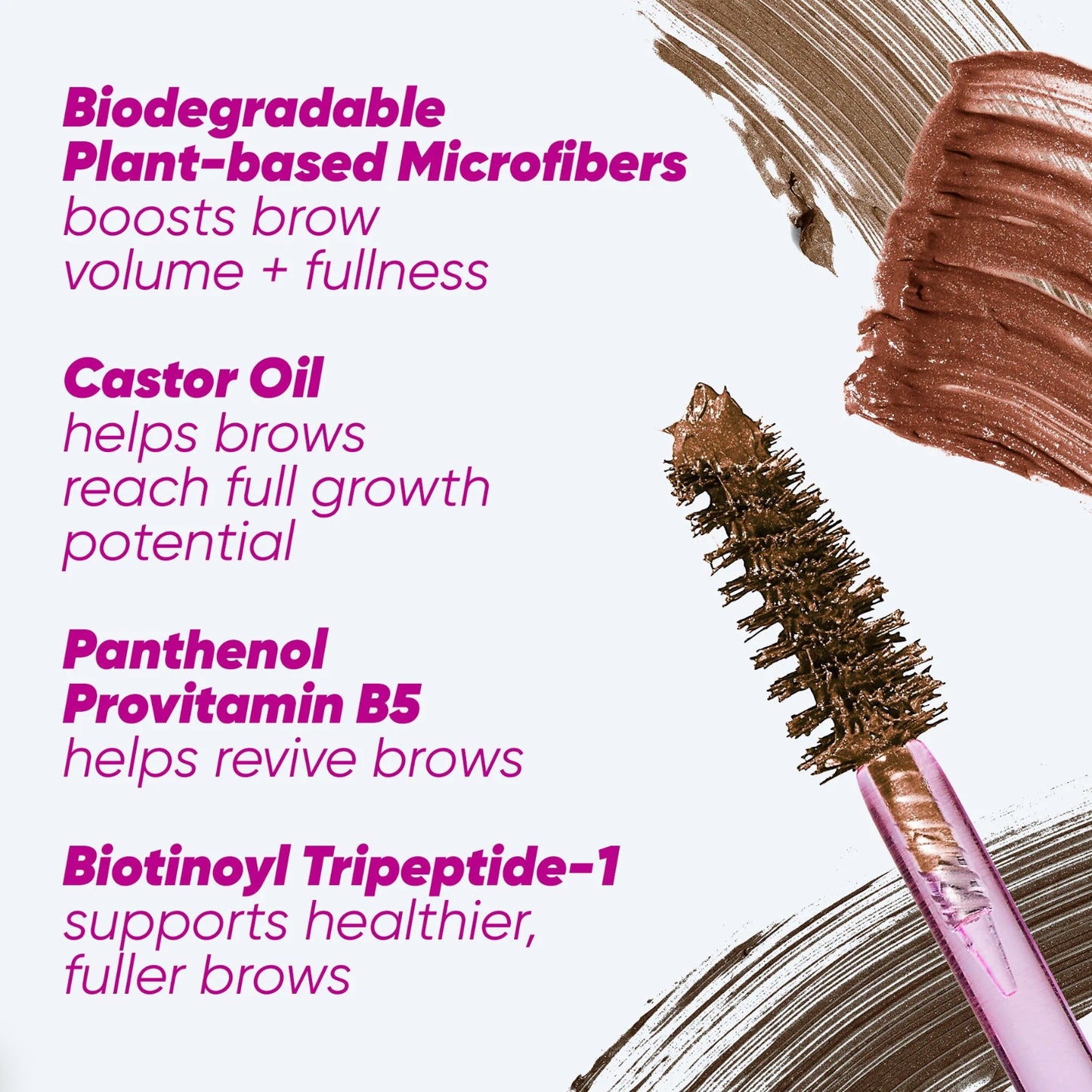 Kosas Air Brow Tinted & Clear Volumizing Treatment Brow Gel